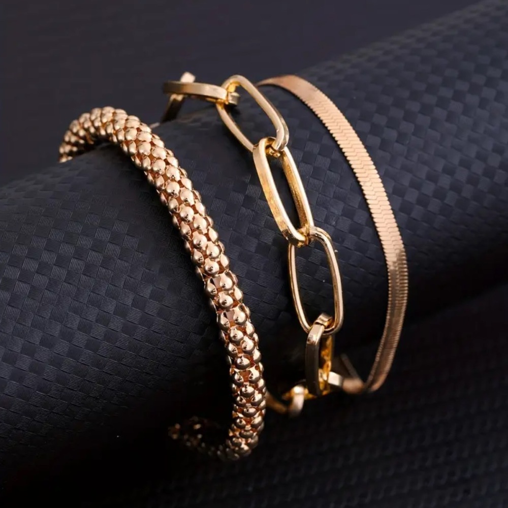 LUXURY MODERN GOLD 18k Bracelet Set